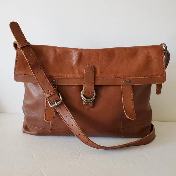 💥SOLD💥Lucky Brand Dempsey Leather Messenger Bag - Picture 3 of 15
